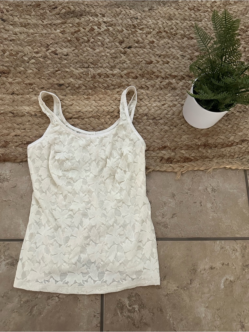 IVORY LACE CAMI